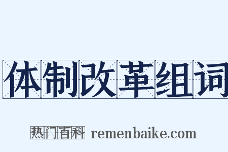 体制改革组词是什么意思的图片